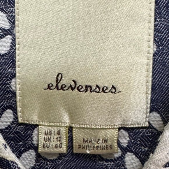 Anthropologie Elevenses NEW Eyelet Lace Trench Coat Jacket Cotton Lightweight 8 - Picture 9 of 16